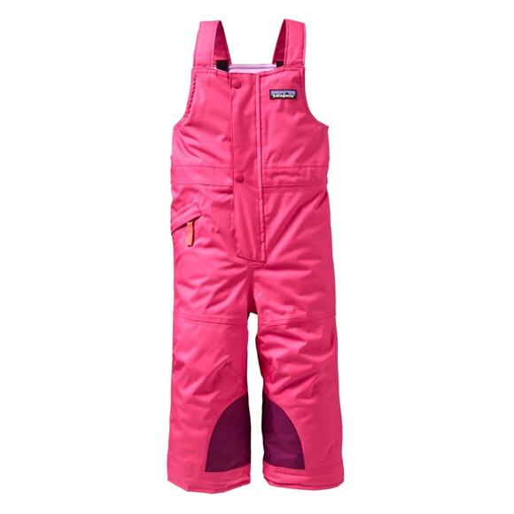 Patagonia Baby Snow Pile Overall Bibs Kids Size 2T H2NO Ski Pants Pink EUC - Picture 1 of 8